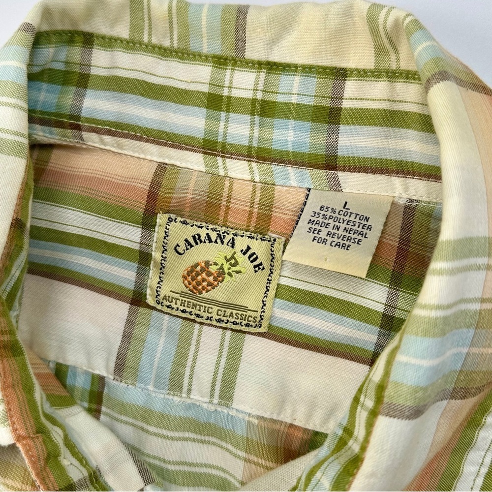 Men’s Cabana Joe Authentic Classics Short Sleeve Shirt Size Large​​​ - Picture 3 of 6